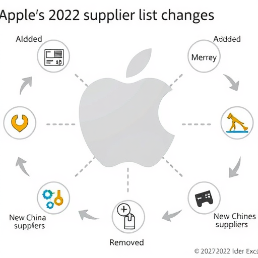2022年度苹果供应商名单：中国大陆供应商5进8出(图1)