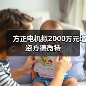 方正电机拟2000万元增资方德微特(图2) 方正电机拟2000万元增资方德微特(图2)