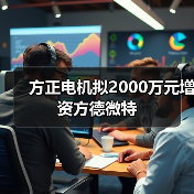 方正电机拟2000万元增资方德微特(图4) 方正电机拟2000万元增资方德微特(图4)