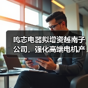 鸣志电器拟增资越南子公司,强化高端电机产能与海外布局(图3) 鸣志电器拟增资越南子公司,强化高端电机产能与海外布局(图3)
