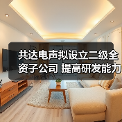 共达电声拟设立二级全资子公司 提高研发能力(图2) 共达电声拟设立二级全资子公司 提高研发能力(图2)