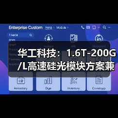 华工科技:1.6T-200G/L高速硅光模块方案兼容薄膜铌酸锂调制器(图1) 华工科技:1.6T-200G/L高速硅光模块方案兼容薄膜铌酸锂调制器(图1)
