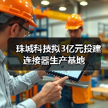珠城科技拟3亿元投建连接器生产基地(图1) 珠城科技拟3亿元投建连接器生产基地(图1)