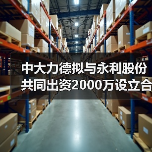 中大力德拟与永利股份共同出资2000万设立合资公司（图3）