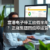 富港电子停工放假半年？正崴集团回应称运营无碍（图3）